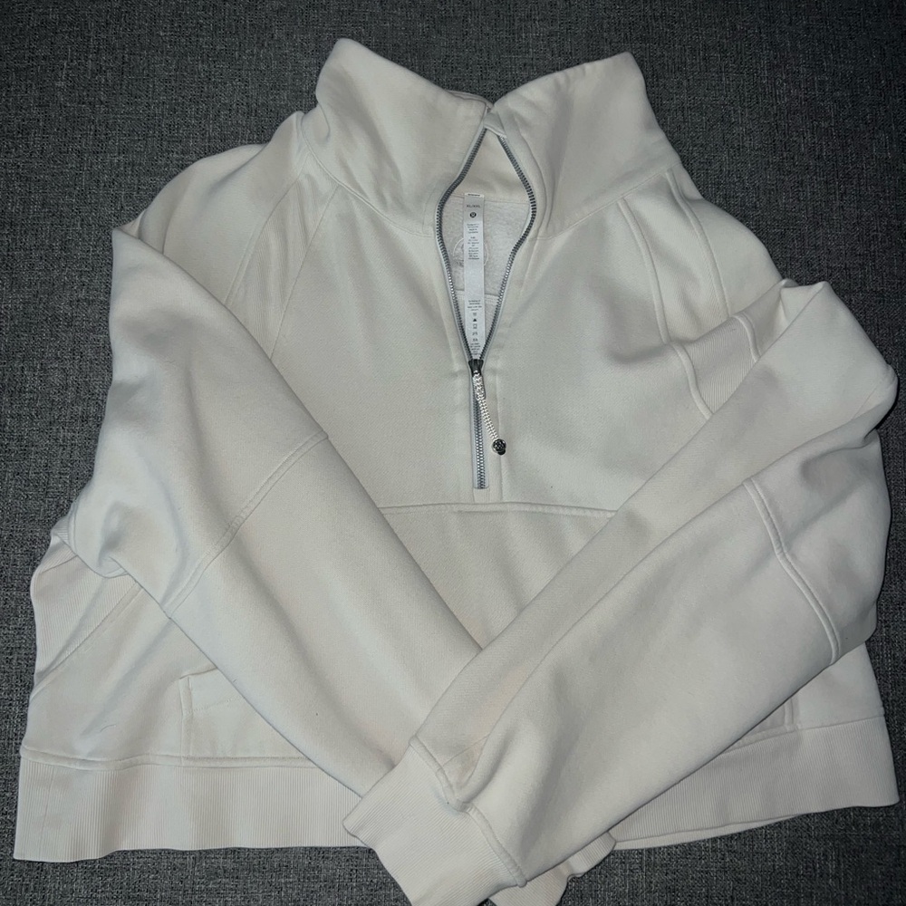 Lululemon Cream Quarter-Zip Pullover